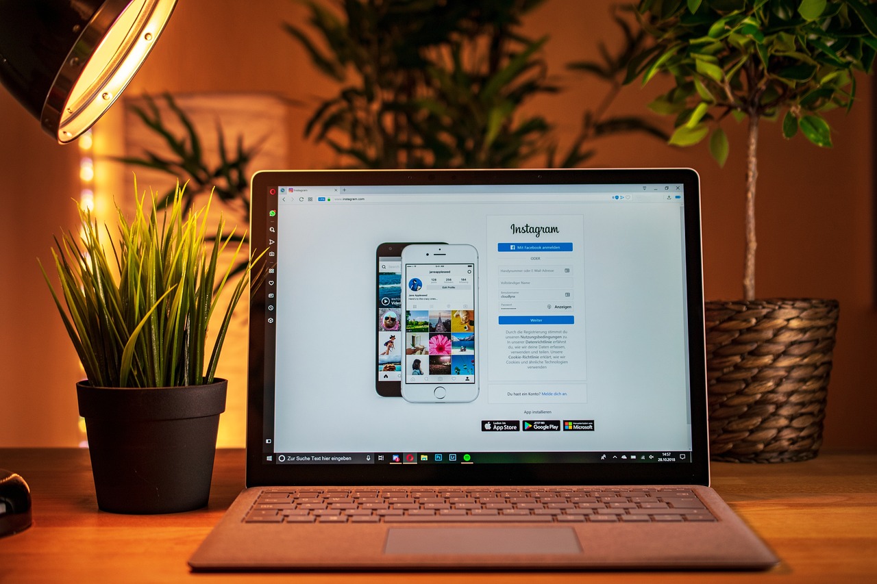 a laptop on a desk