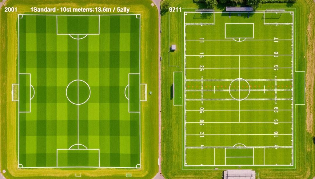 Football vs Soccer field dimensions