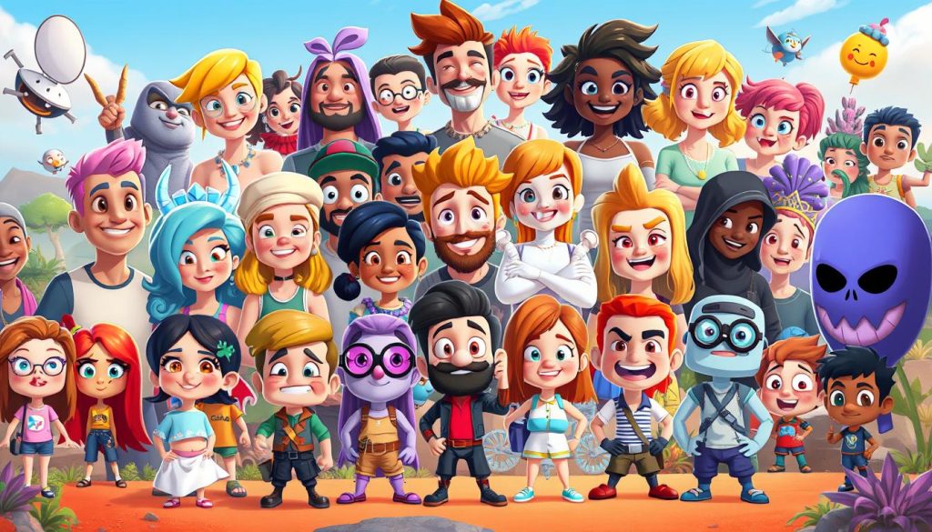 Illustrated Avatars and Fictional Personalities on Toondex